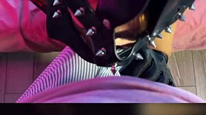 Thigh-high boots on naughty slut, ready for your cream?