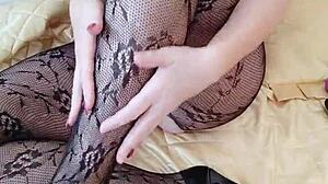 Watch this juicy milf mommy dildo fuck her big boobs