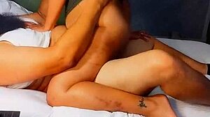 WIFE FUCKS HUSBAND'S FRIEND HARD WHILE CUCK WATCHES!