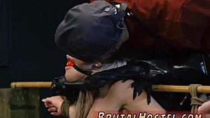 blonde big tits teen fisted rough anal in bondage!