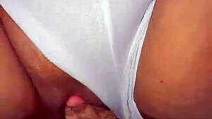 Latina girlfriend slurps cock with tons of saliva in closeup POV