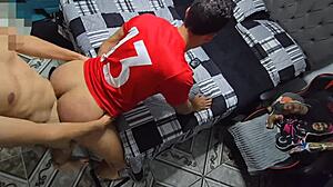 skinny neighbor tricked into bareback anal by muscular bbc!