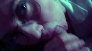 sloppy milf gags on monster cock craving cum facial!