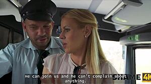 horny mrs principal joins mmf threesome shaved pussy car fuck