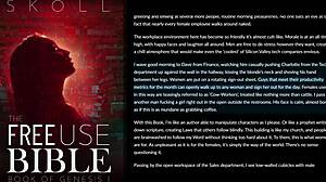 free-use secretary chokes on cum in office toilet