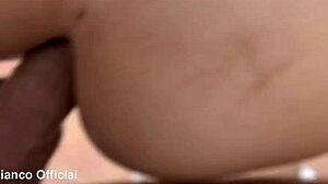 incredible deepthroat then anal doggy destroys my tight ass creampie