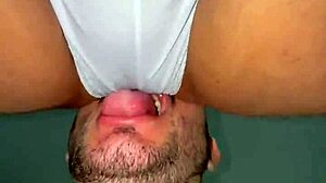 Latina girlfriend slurps cock with tons of saliva in closeup POV