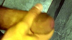 tasty cuckold cumshot explodes in work bathroom