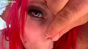 my pov face fucks dirty redhead taylor nicole's wet throat!