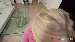 Worried horny milf stepmom Sophia Deluxe gropes my cock