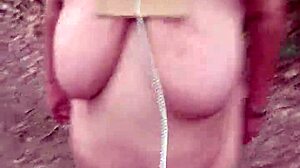 marie the submissive bitch fucked in forest and home