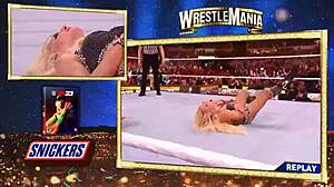 rhea ripley tears into charlotte flair championship wrestling smackdown rip those clothes...