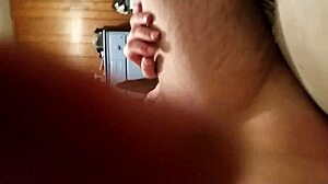 wife gives homemade throat therapy on small cock