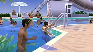 Banging Giant Titted Resort Owner in Hot Hooters 3 Sims 4