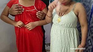 Intense indian desi bhabhi threesome wife pounding