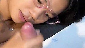 18YO Thai Teen Fucked Doggy by Huge White Cock Close-Up!
