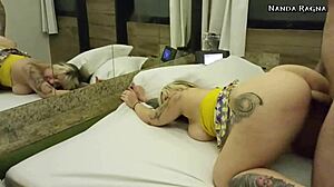 WOW! Nanda Ragna's Perfect Big Brazilian Ass Rebolada Ride And Doggystyle Slaps Explode!