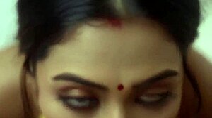 bengali wife deepthroats hubby's big cock and swallows cum in bed