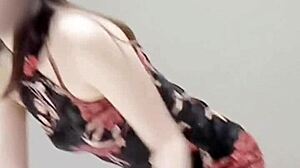 Sexy Asian College Girl Teases Small Tits Legs Feet