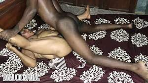 big ebony mummy spreads legs for royal cocky king's monster cock 😈🍆