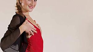 Hot Flexy Teen Gymnast Najdenko Stretches Naked in Gym