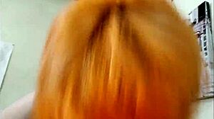 a mature redhead takes thick cock deep in every wet hole she has