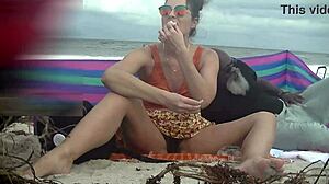 caribbean beach cuckold milf takes bbc creampie outdoors! 😎🏖️🍆