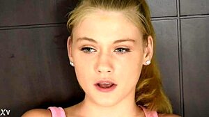 Hannah Hays poses sexy as barely legal student model