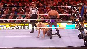 rhea ripley tears into charlotte flair championship wrestling smackdown rip those clothes...