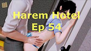 harem hotel episode 54 unfolds in luxurious hotel game setting