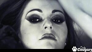 hey zara and amabella dance then share strapon fun at the club
