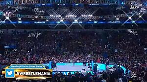 rhea ripley tears into charlotte flair championship wrestling smackdown rip those clothes...