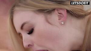 Babykxtten facesits Jimmy Bud in morning doggystyle romp