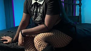 Astarioth's femdom joi makes you cum in condom tight skirt
