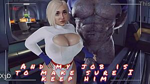 darkseid breeds power girl with huge cock creampie comic fuck