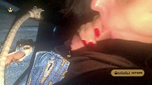 Hubby gets cinema blowjob from sexy latina wife?