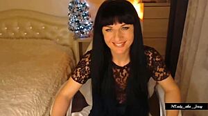 Mlady Jessy Casts Spell with Lingerie Striptease Fingering Nipples Clit