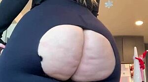 Pawg Rips Pants Stretching Her Massive Ass And Tits