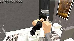 Average roblox condo delivers skilled blowjob handjob finish