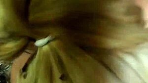 damn sexy 18+ teen lesbian with braces rips clothes and fingers that petite blonde pussy outdoors