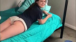 Ava Marina fucked doggystyle after game tight pussy close-up