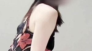 Sexy Asian College Girl Teases Small Tits Legs Feet