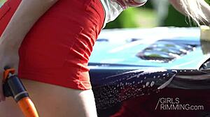 wet teen babe rims cock then rides for hardcore cumshot