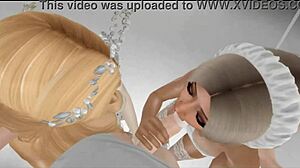 Nicki Chyna Heavenly Angel Ebony Threesome Tempts Blonde Milf