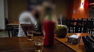 bar flirt with black bull turns car fuck cuck drives