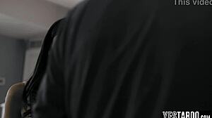 latina teen stepdaughter spanked doggystyle by punishing stepdad