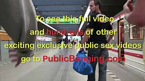 me n two guys bang big tits stella fox bent over in public subway train