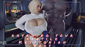 darkseid breeds power girl with huge cock creampie comic fuck