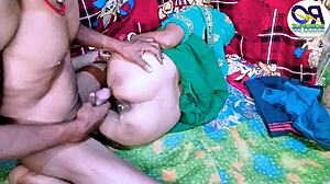 Desi wife in full saree lifted legs raised fucked hard hairy pussy squirting hindi moans