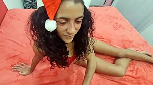 Stepdaughter's First Christmas Eve Anal Fuck